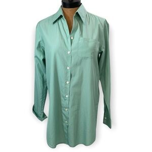 Tommy Bahama Green Cotton Button Down Long Sleeve Shirt, Decorative Buttons‌‍‍‍‍